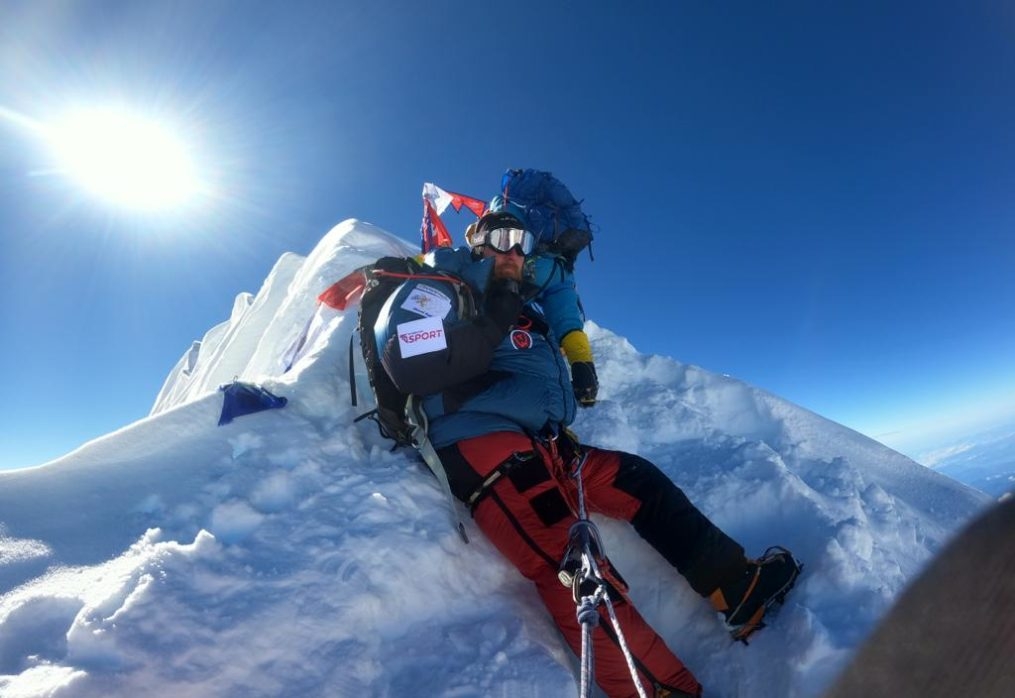 Thibaut Wadowski atteint le sommet du Manaslu 8163m